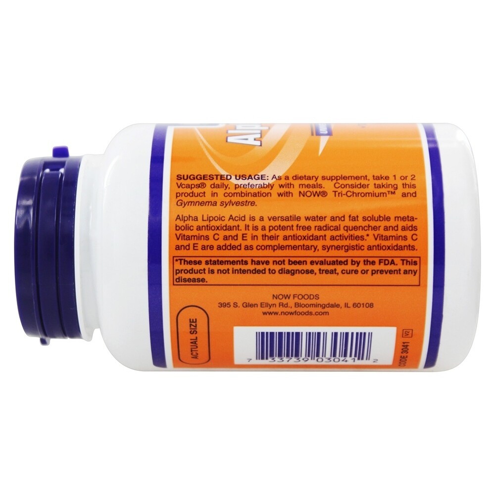 NOW Foods Alpha Lipoic Acid 100 mg., 120 Vegetarian Capsules