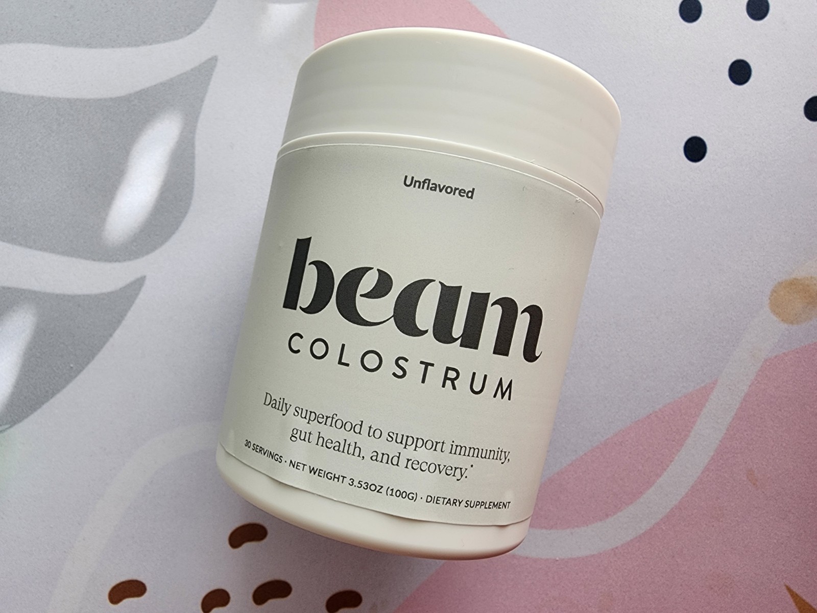 BEAM – Colostrum Daily SuperFood – Unflavored – 30 Servings – 3.53 Oz