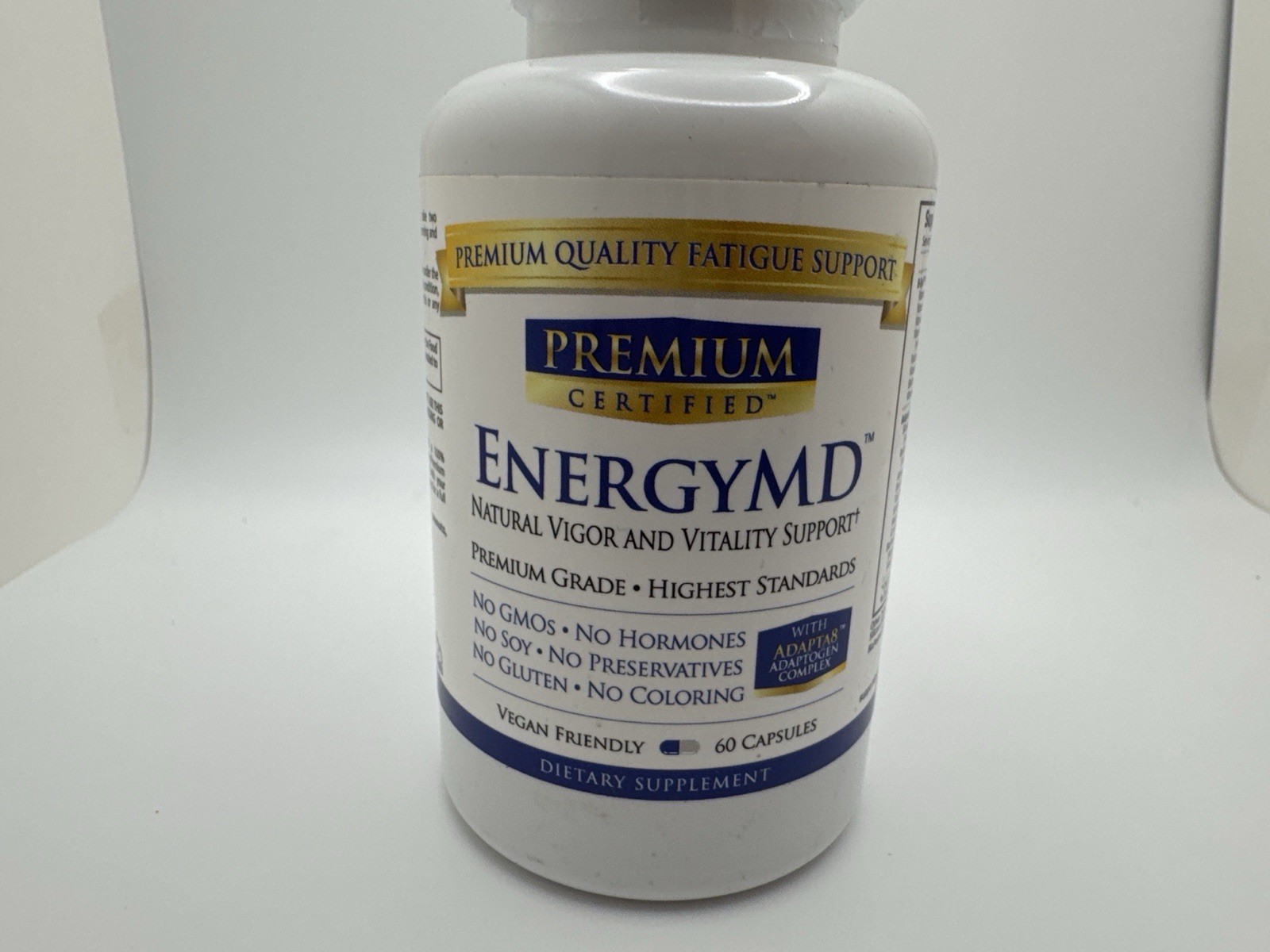 Premium Certified EnergyMD Dietary Supplement 60 Capsules New Sealed Vegan