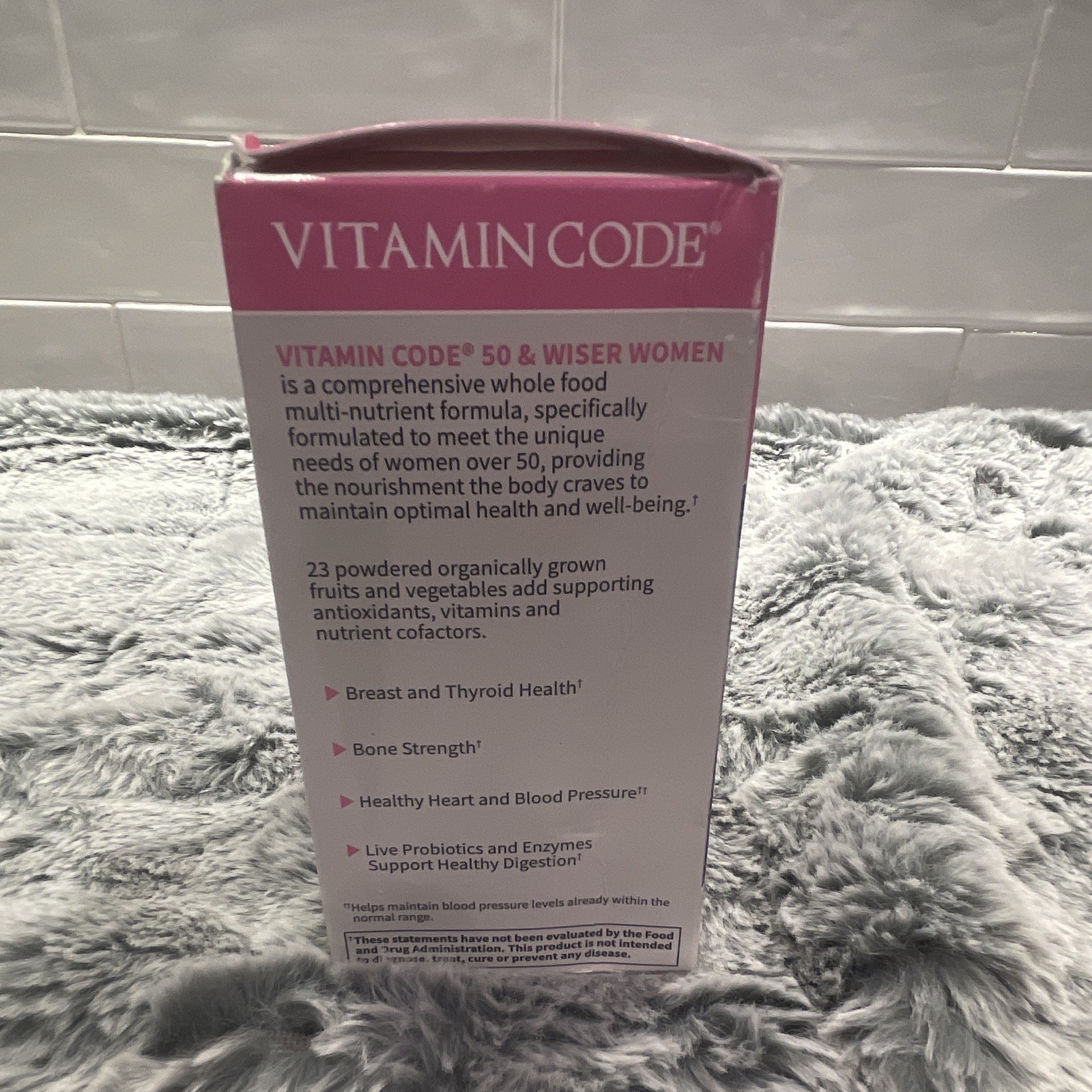 Garden of Life Vitamin Code 50 & Wiser Women Multivitamin 120ct Exp 05/2026