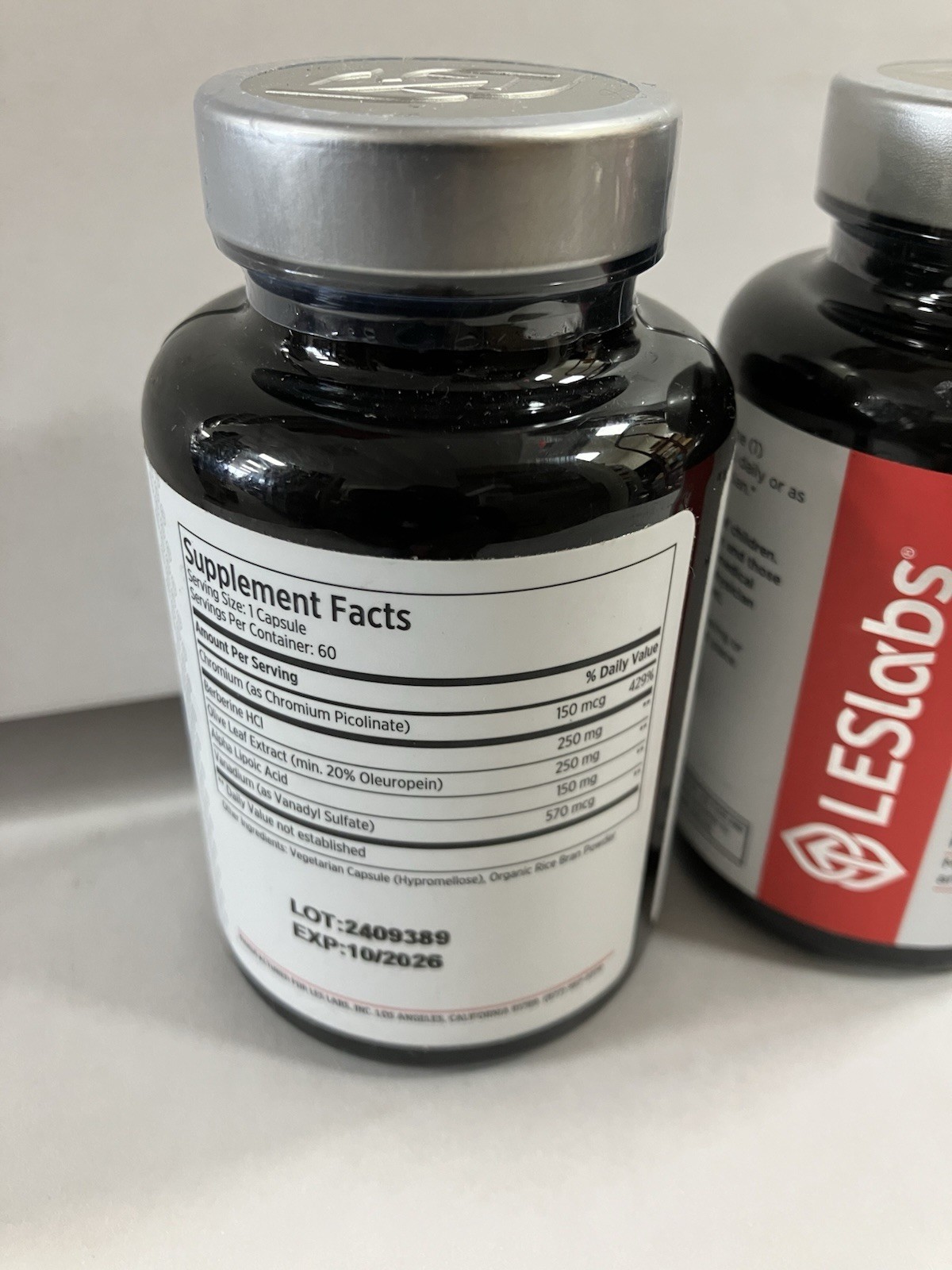 2 Pack * LES Labs Insulin Health – Dietary Supplements, 60 Caps Each – 120 Total