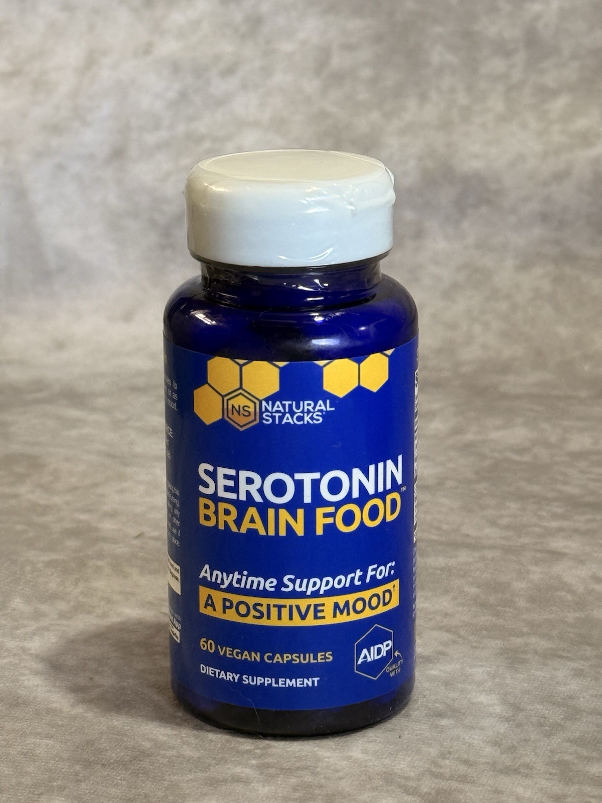 Natural Stacks Serotonin Brain Food Mood Brain Support Vegan Capsules 60