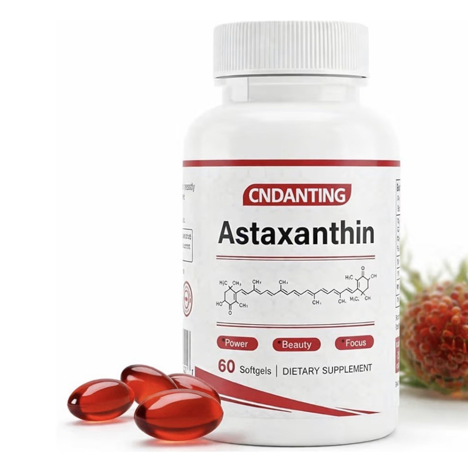 Astaxanthin 12 mg Softgels 60 Count – Antioxidant, Eye & Skin, 30-day supply