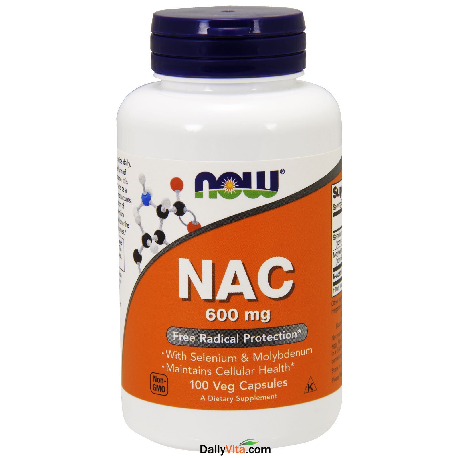 NOW FOODS NAC 600 mg 100 Veg Capsules