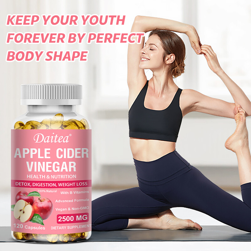 Apple Cider Vinegar 2500mg Capsules with Vitamin B12 Diet &Health