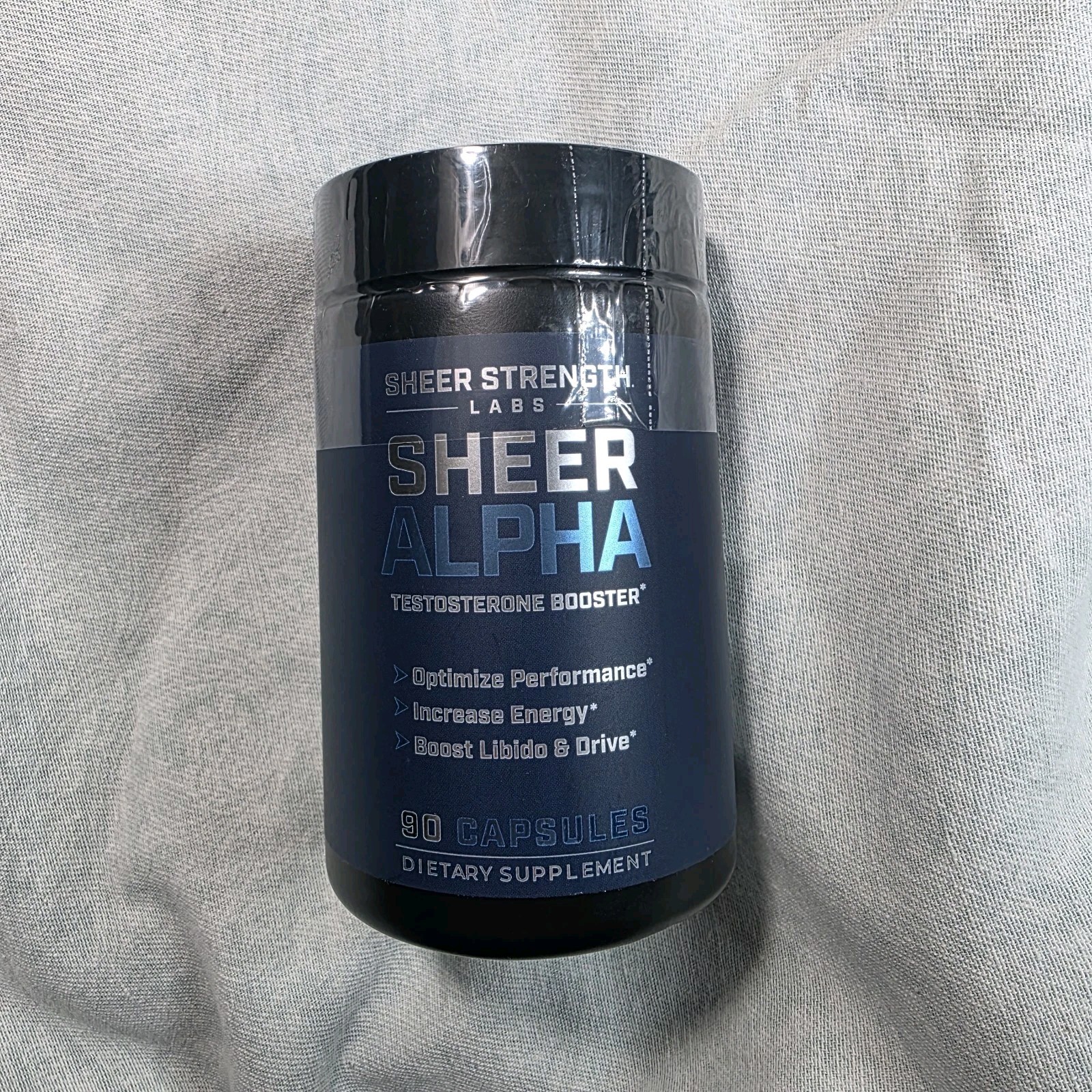 Lot of 3 – Testosterone Booster, Sheer Alpha T-Booster, 90 Caps, 30 Svg / Bottle