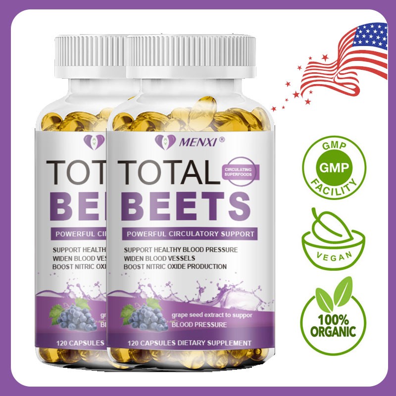 Total Beets Circulation Superfood Beet Root with Blood Pressure Support 240ct