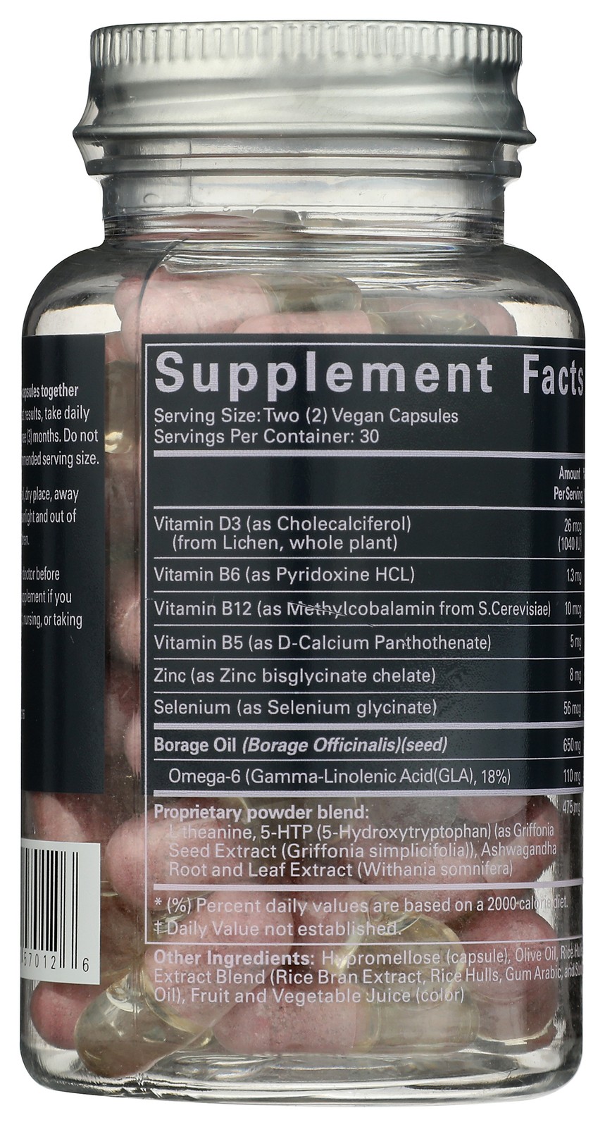 Balance Beam Hormone Mood Support Vegan Capsules By Looni 60 Count 1 Pack