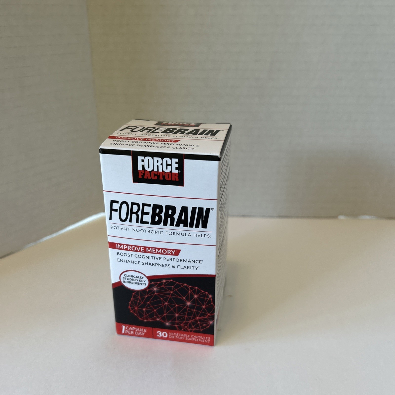 Force Factor Forebrain Memory + Cognitive Support Vegetable Capsules 30