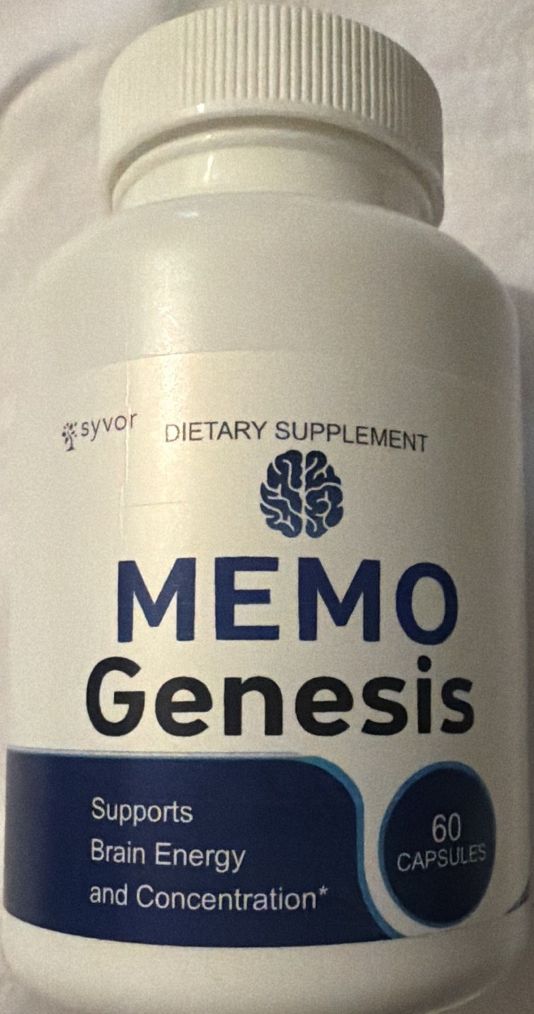 Syvor Memo Genesis Brain & Nervous System Supplement 60 Capsules Exp 12/2027
