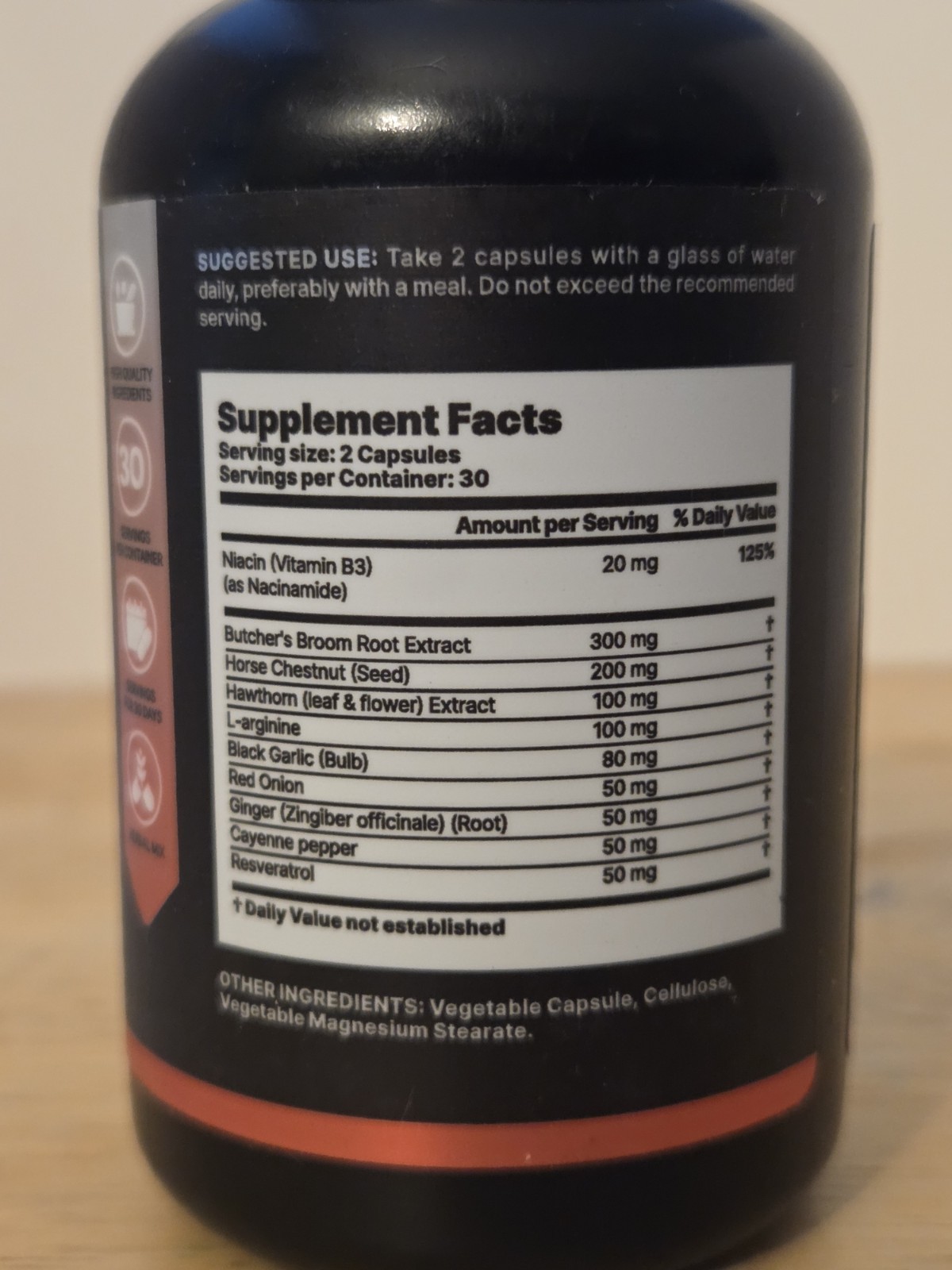 TWO PACK Circulation Complex for Varicose Veins – Resveratrol, Horse Chestnut