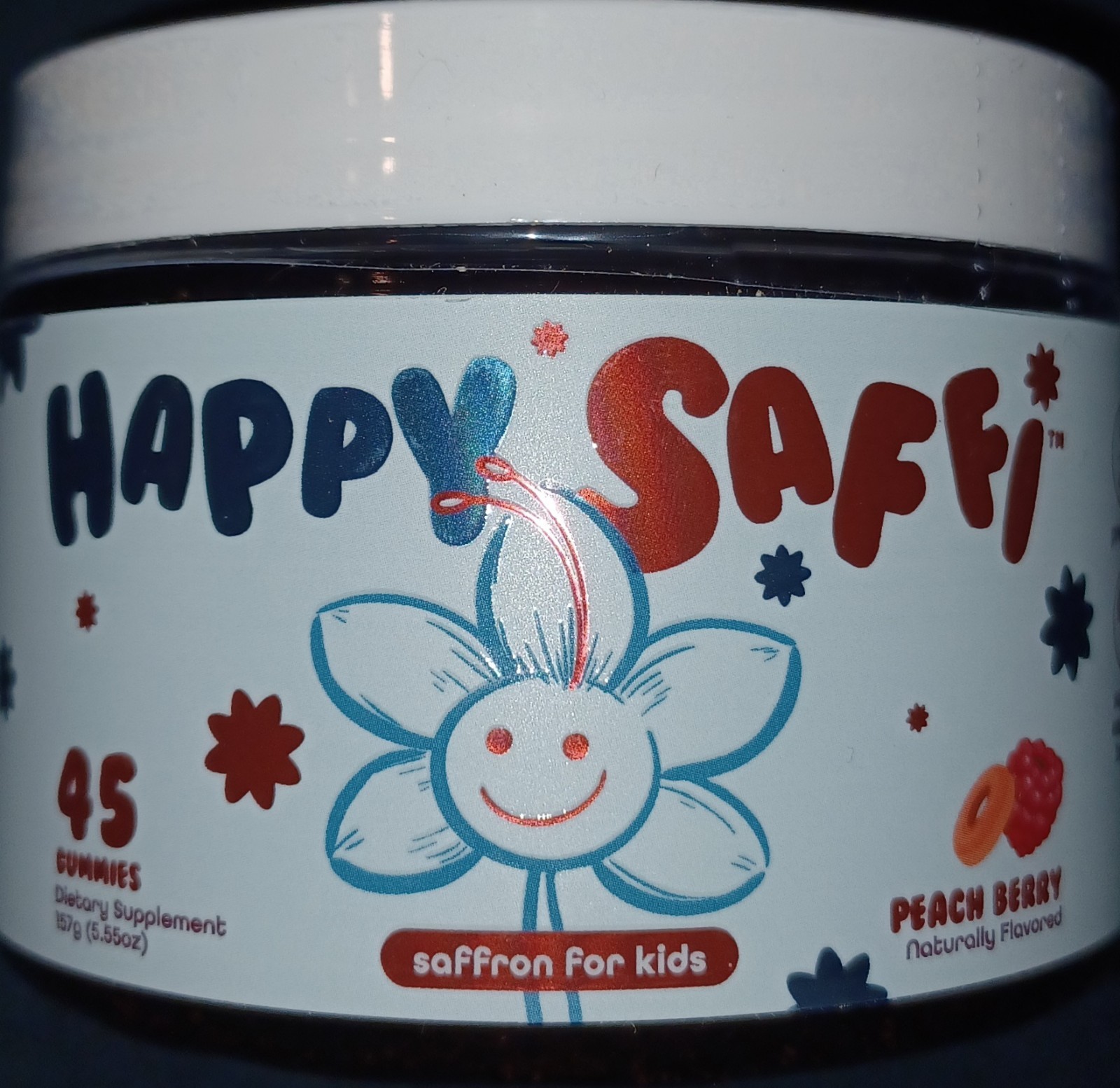 Happy Saffi Saffron for Kids Gummies Supports Happy Mood & Temper Control 45ct