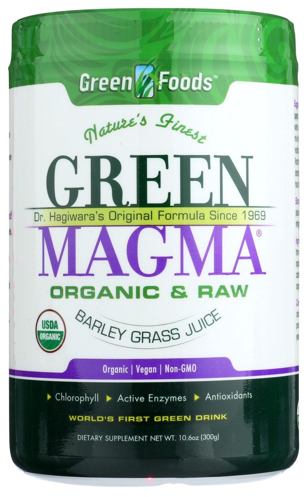 Green Magma Organic Barley Grass Juice Powder By Foods 10.6 Oz 1 Pack