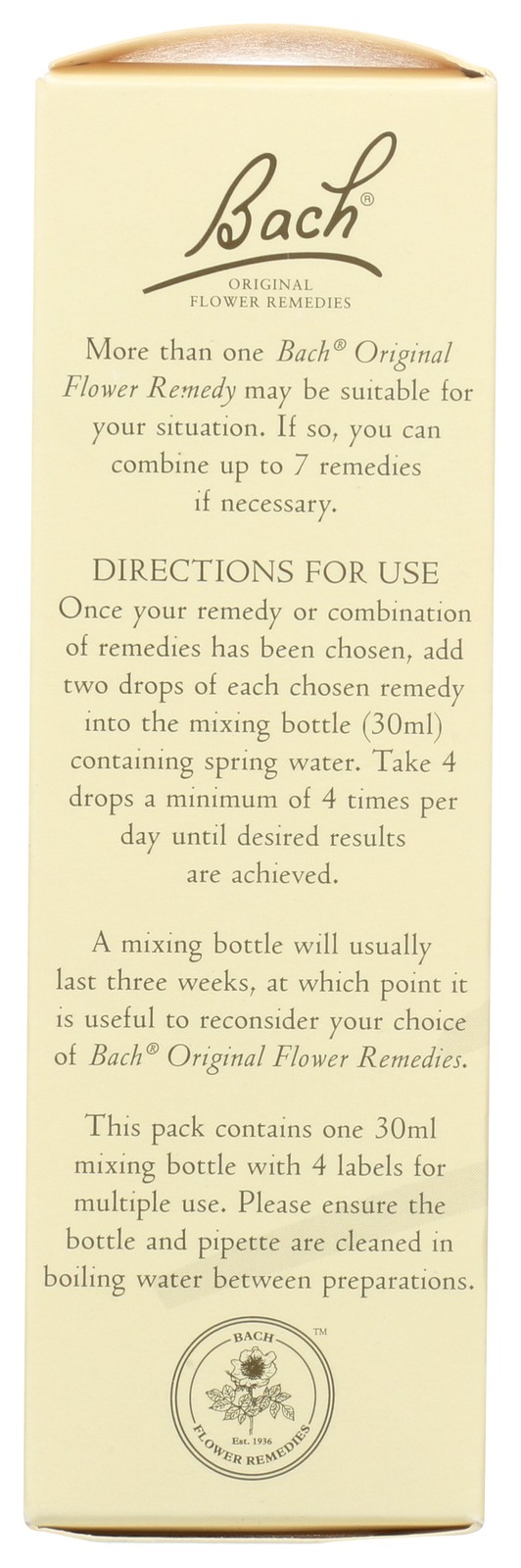 Bach Flower Essences Empty Remedy Mixing Bottle 30 Ml 3 Pack