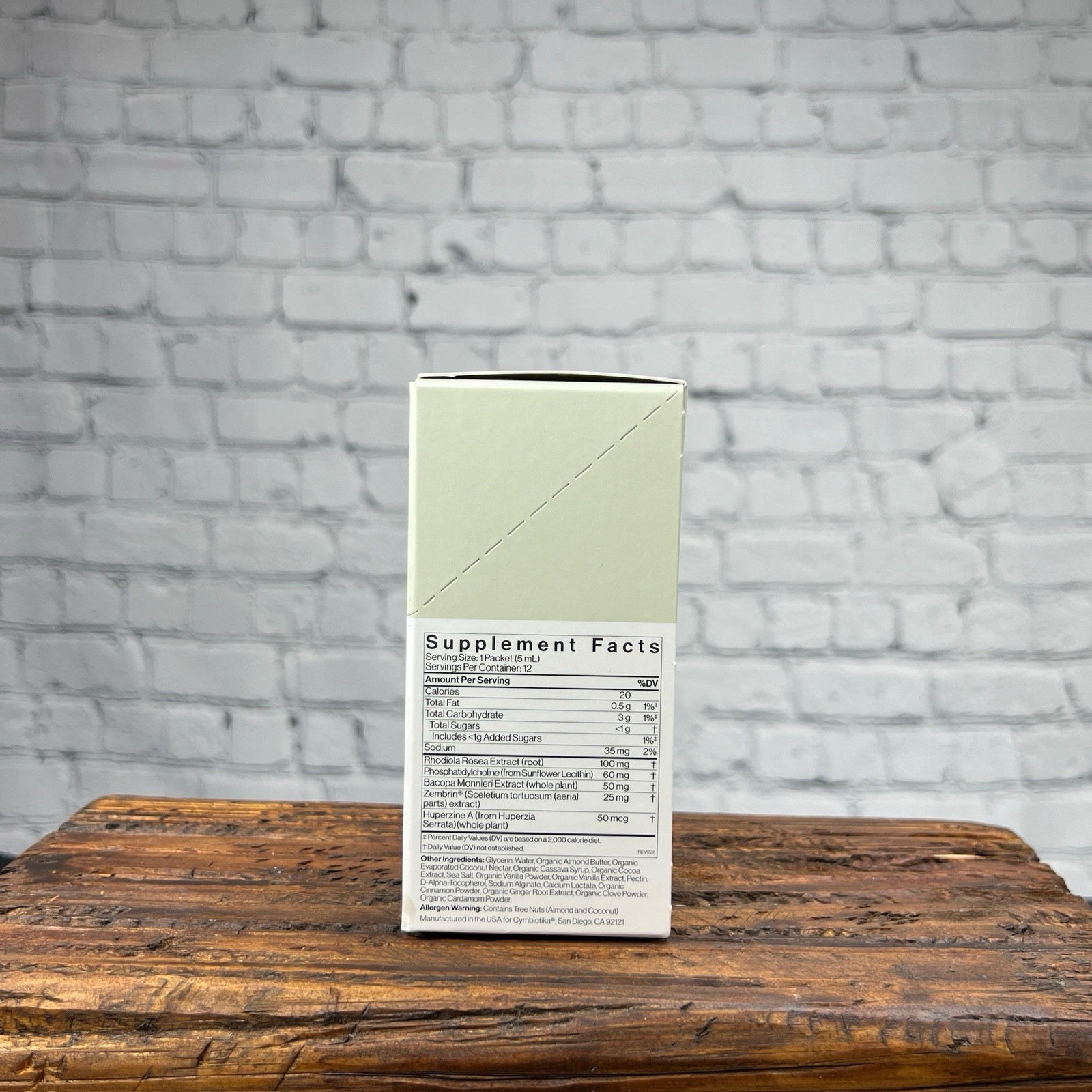 Cymbiotika Liposomal Brain Complex – Vanilla Cinnamon, Zembrin – 12 Packets
