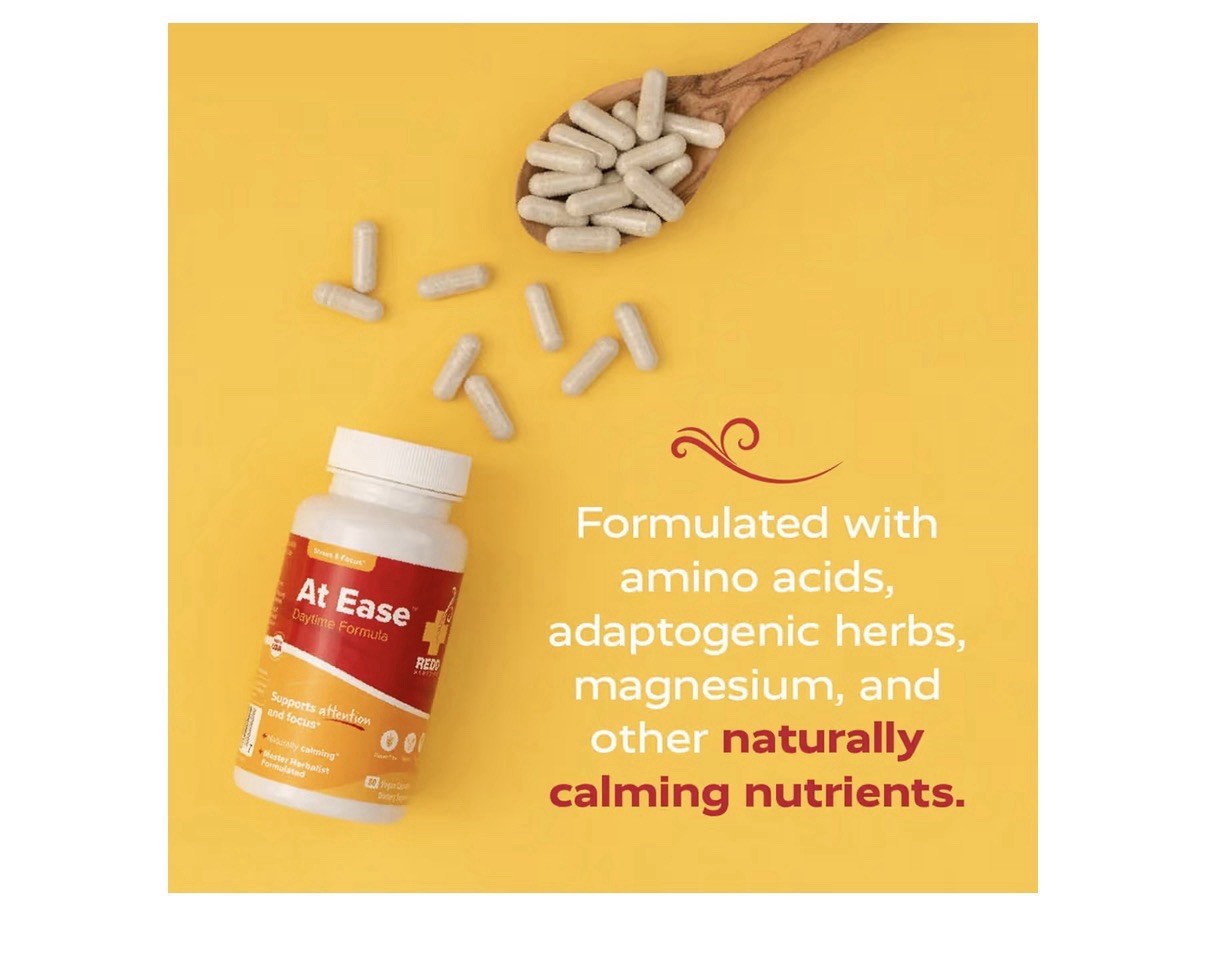 Redd Remedies True Ease Daytime Supports Attention Focus Naturally Calming 80cap