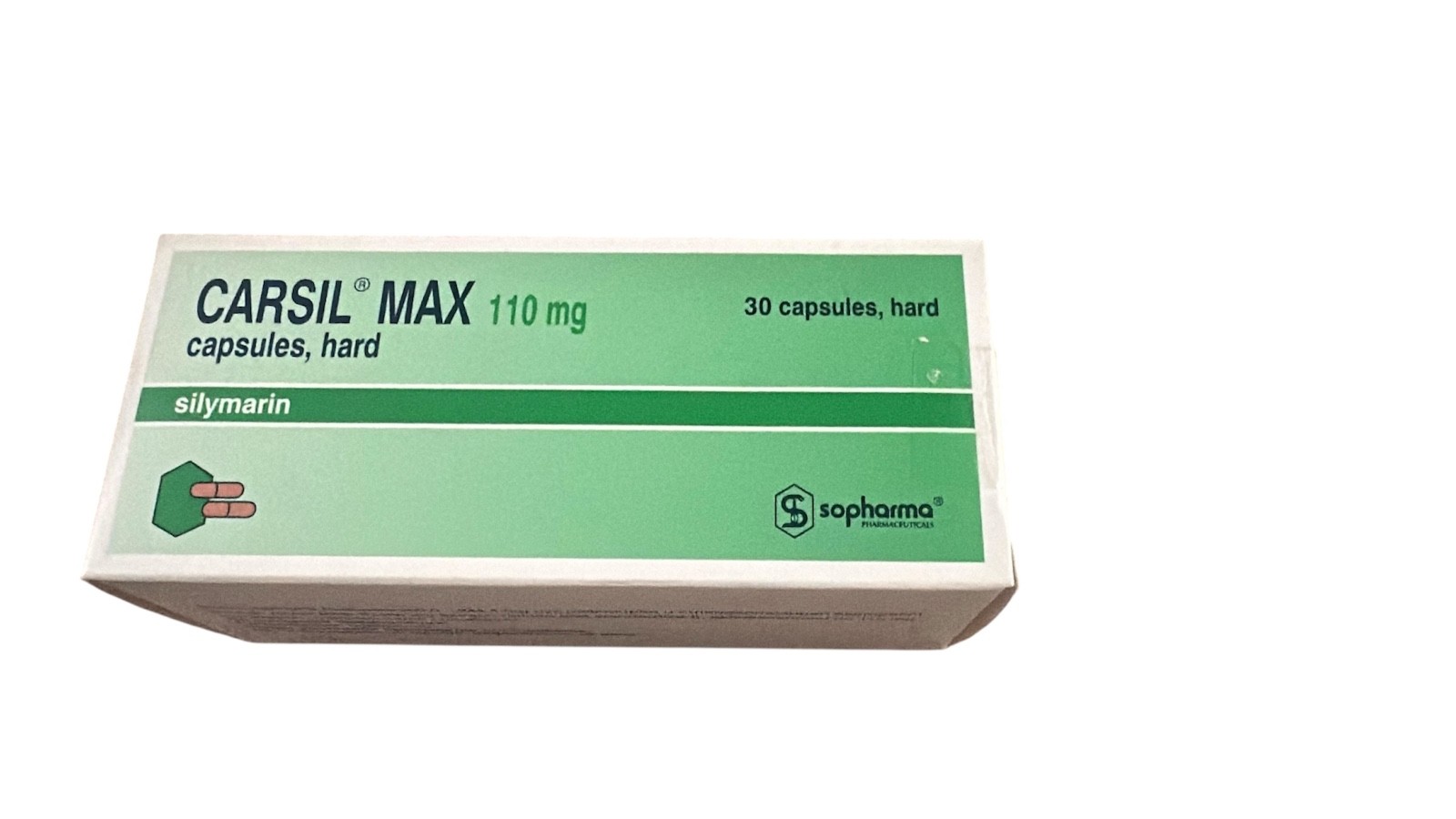 Natural Liver support CARSIL – 30 Cap 110mg Milk Thistle Seed Extract 22.5mg