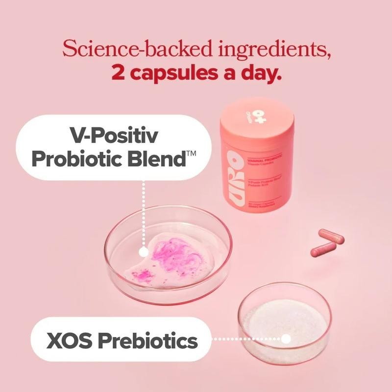 60 Count (Pack of 1) – Prebiotic and Probiotic Capsules – URO Women’s Probiotics