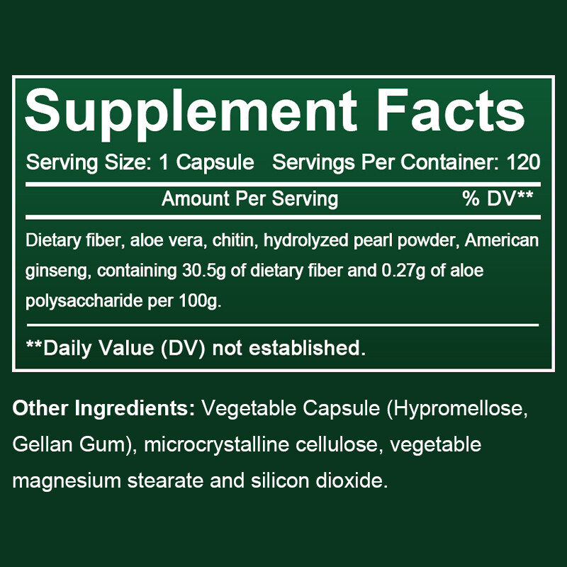 Aloe Vera Pearl Powder*beauty*improve Stomach Capsules-Digestive Support