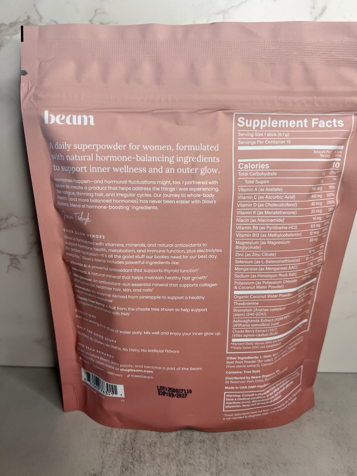 beam Glow Women’s Superpowder Bundle of Four, 15 Sticks 3.54 oz Exp 09/2027