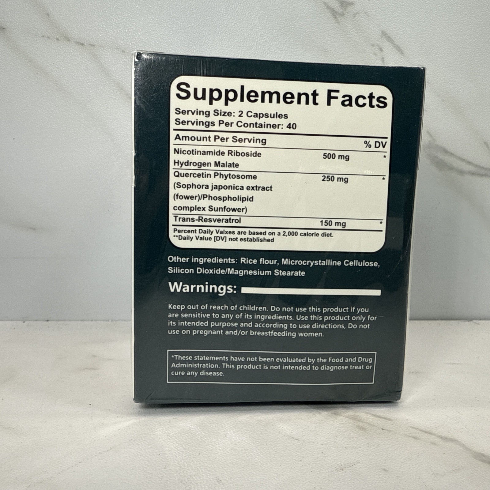 Liposomal Nicotinamide Riboside Resveratrol✨900MG✨80 Capsules✨ EXP 09/2027