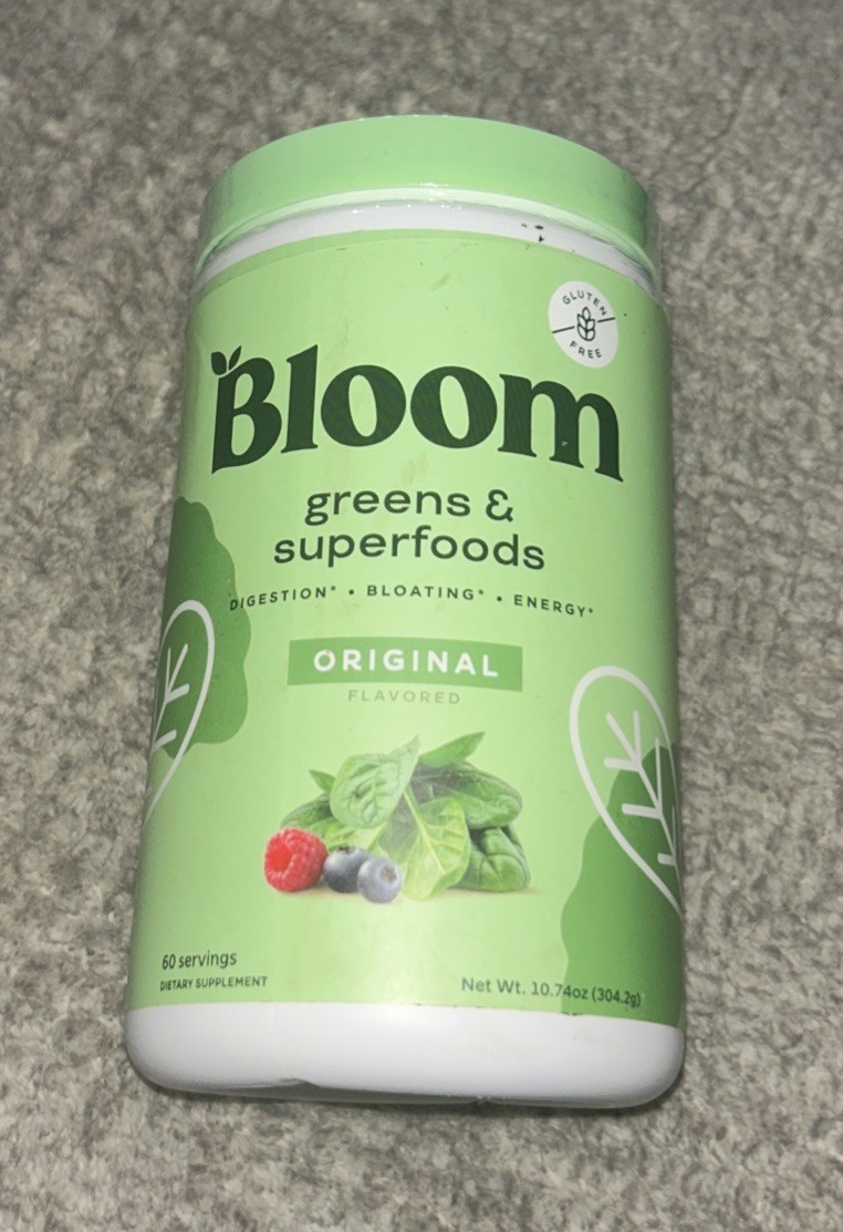 Bloom ~ Greens & Superfoods ~ 60 Servings ~*Original*~ Sealed ~ Exp.04/2026