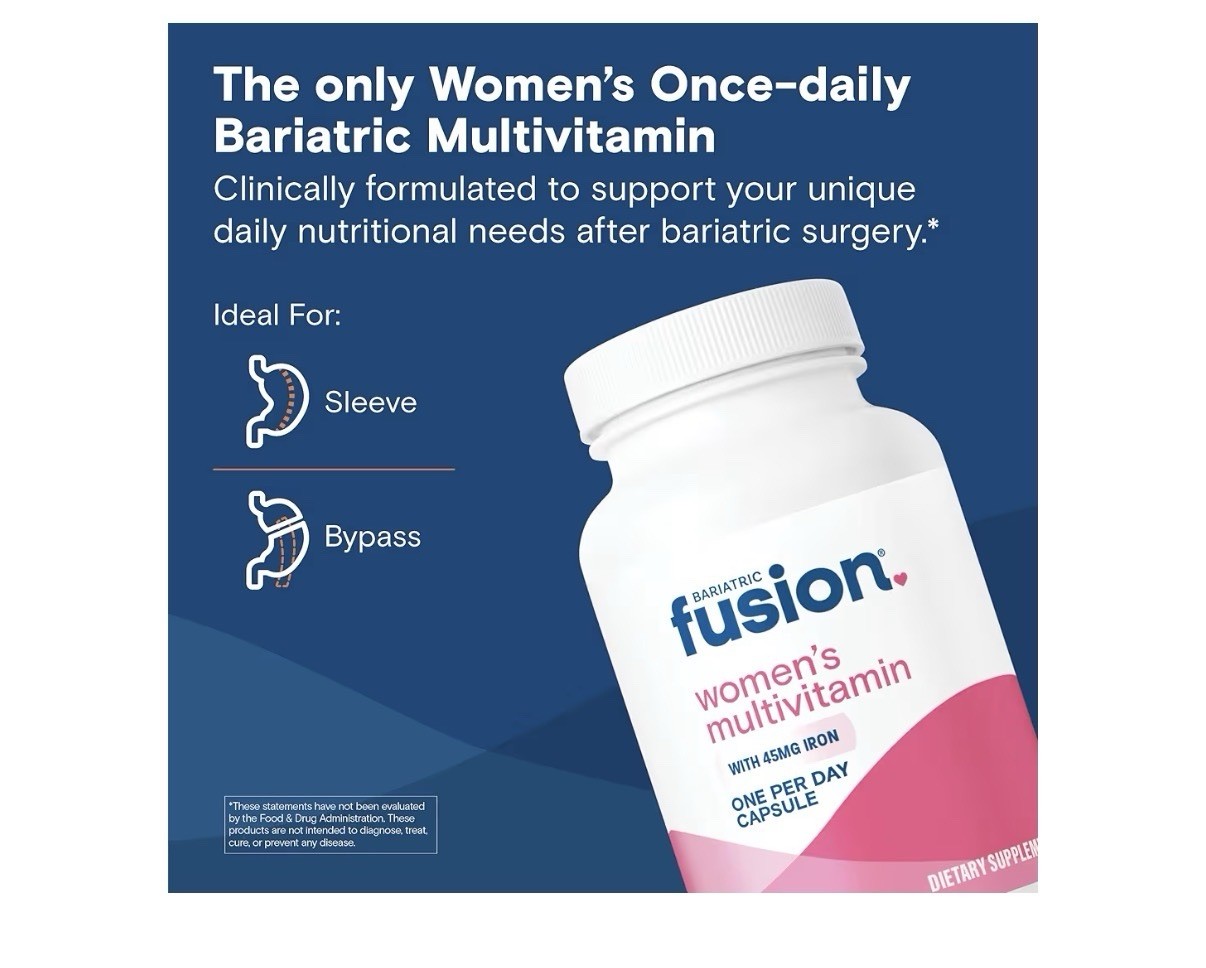 Bariatric Fusion Women’s Multivitamin One Per Day with Iron 90 Capsules