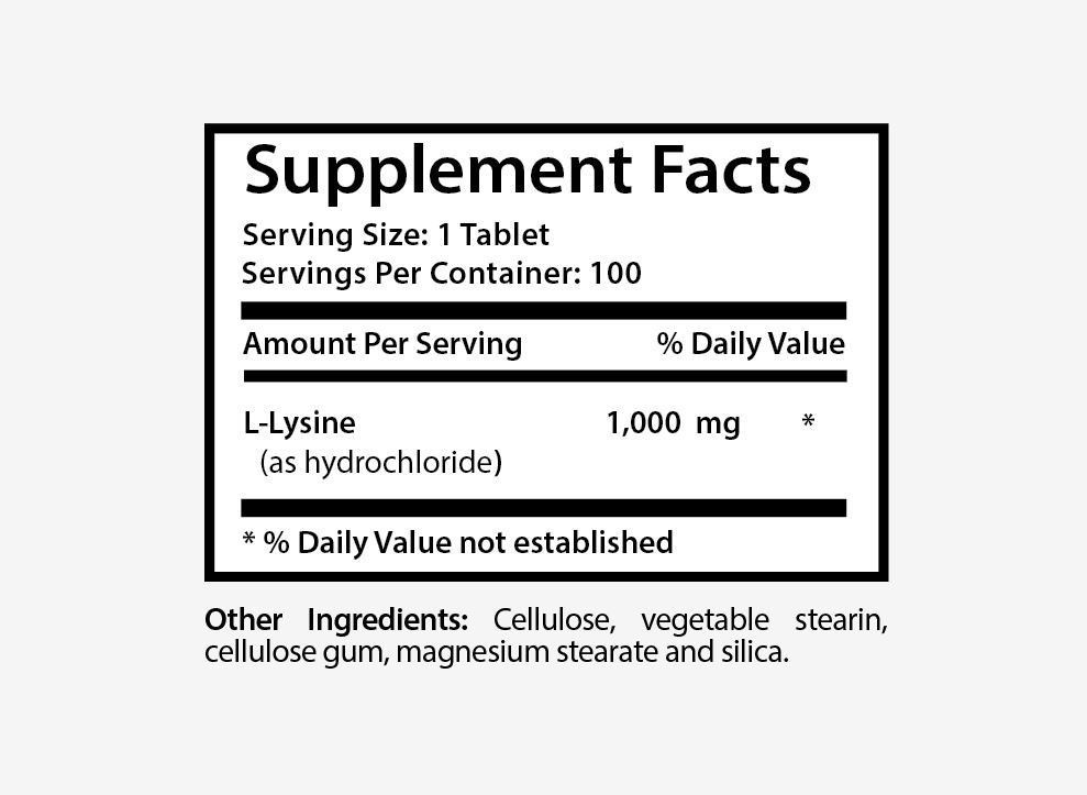 Quality immune supporter – L-LYSINE 1000MG – Remove that Belly Fat – Tablet – 2B