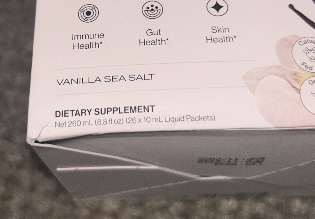 Cymbiotika ~ Liquid Colostrum ~*Vanilla Sea Salt*~ 26 Pk ~ Sealed ~ Exp.11/2026