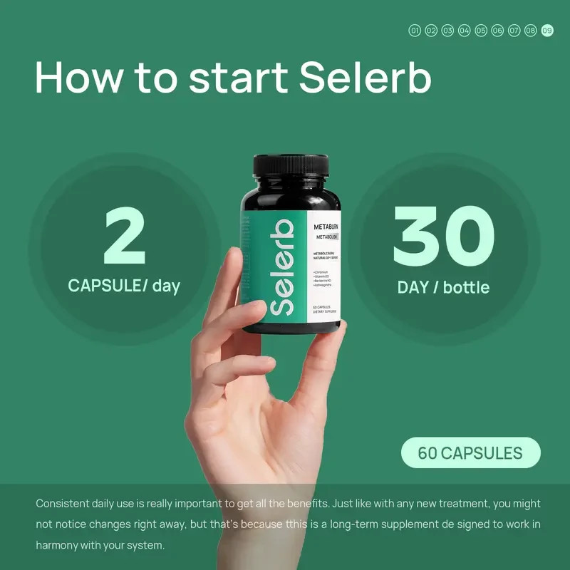 Selerb Metaburn | Daily Metabolic Nutritional Support ・ Chromium B Vitamins