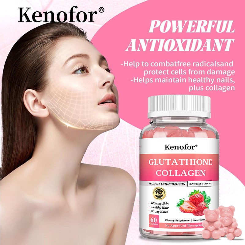 Glutathione Collagen Gummie-200mg Glutathione&Vitamins for Radiant,Youthful Skin