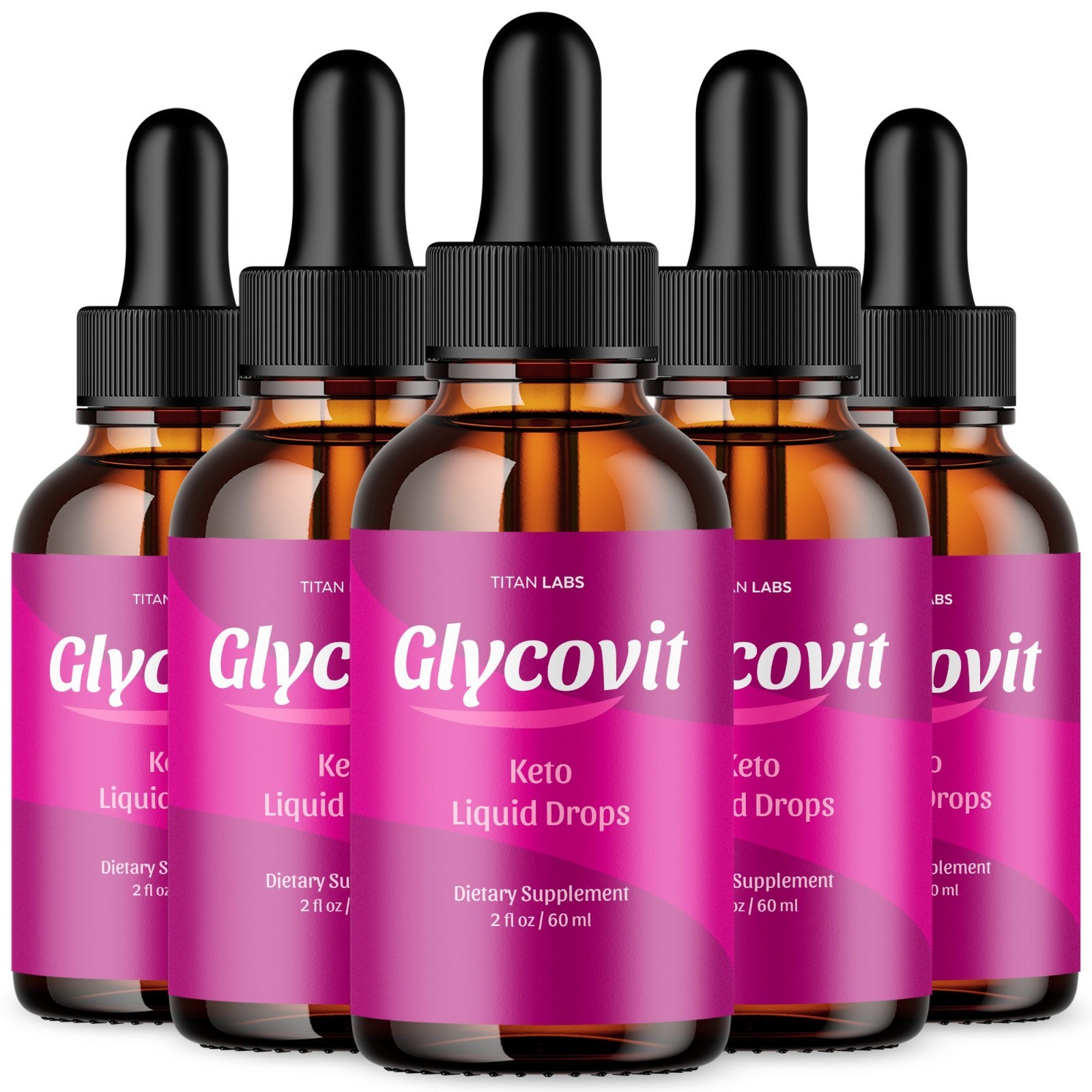 (5 Pack) Glycovit Drops Advanced Blood Support Supplement Glyco Vit 150 Servings
