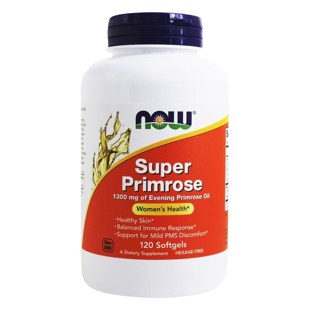 NOW Foods Super Primrose 1300 mg., 120 Softgels