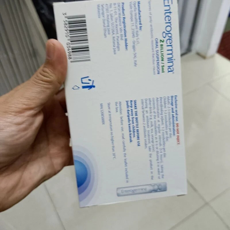 Enterogermina Bacillus Clausii Probiotic 2 Billion CFU/5mL (20 Vials) New