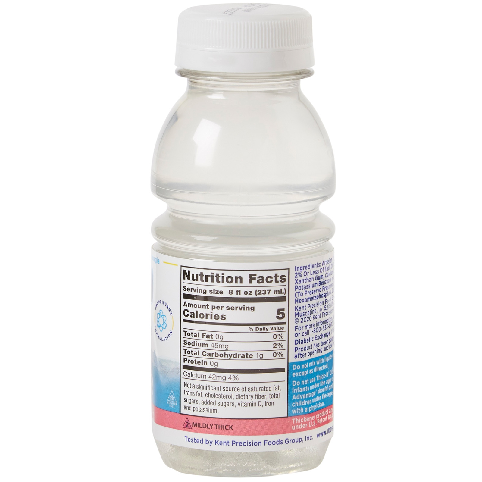 Thick-It Clear Advantage Thickened Water Unflavored 8 oz Bottle Case of 24