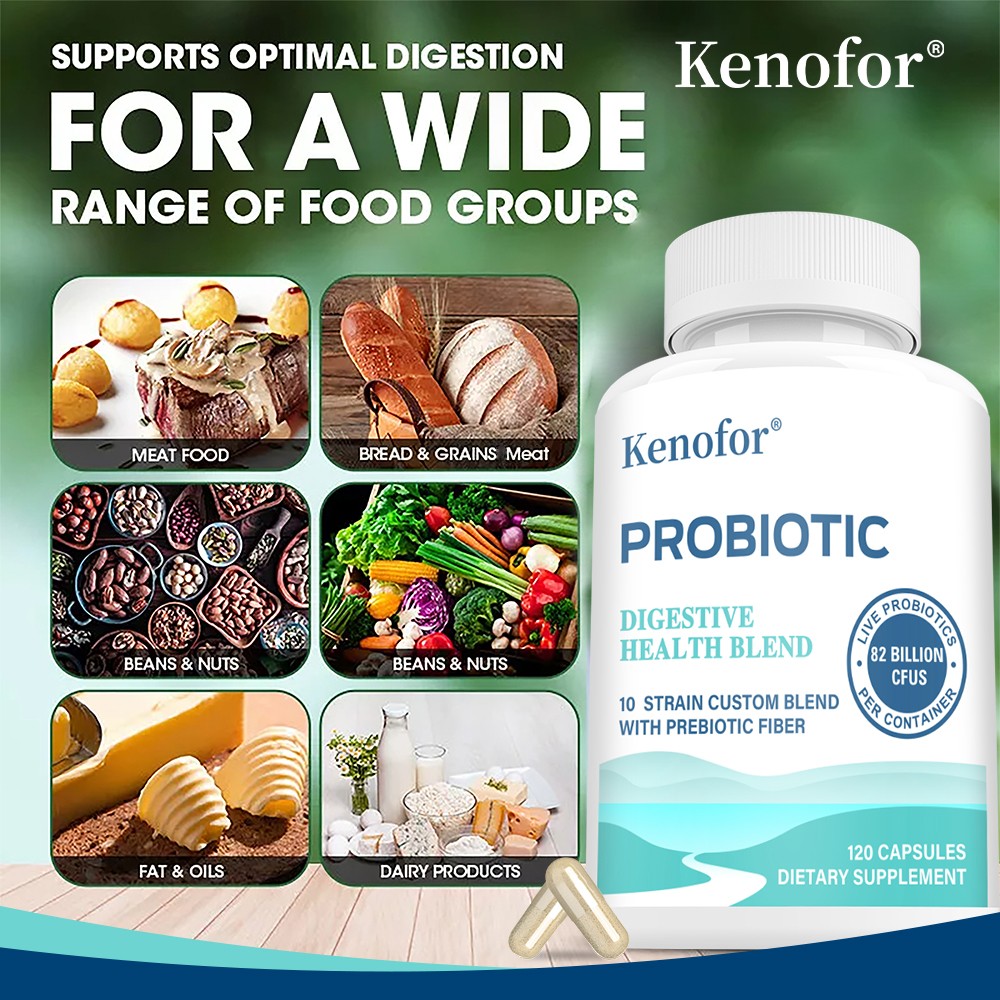Probiotic 10 Strain Custom Blend Improve Bloating Constipation 30/60/120Capsules