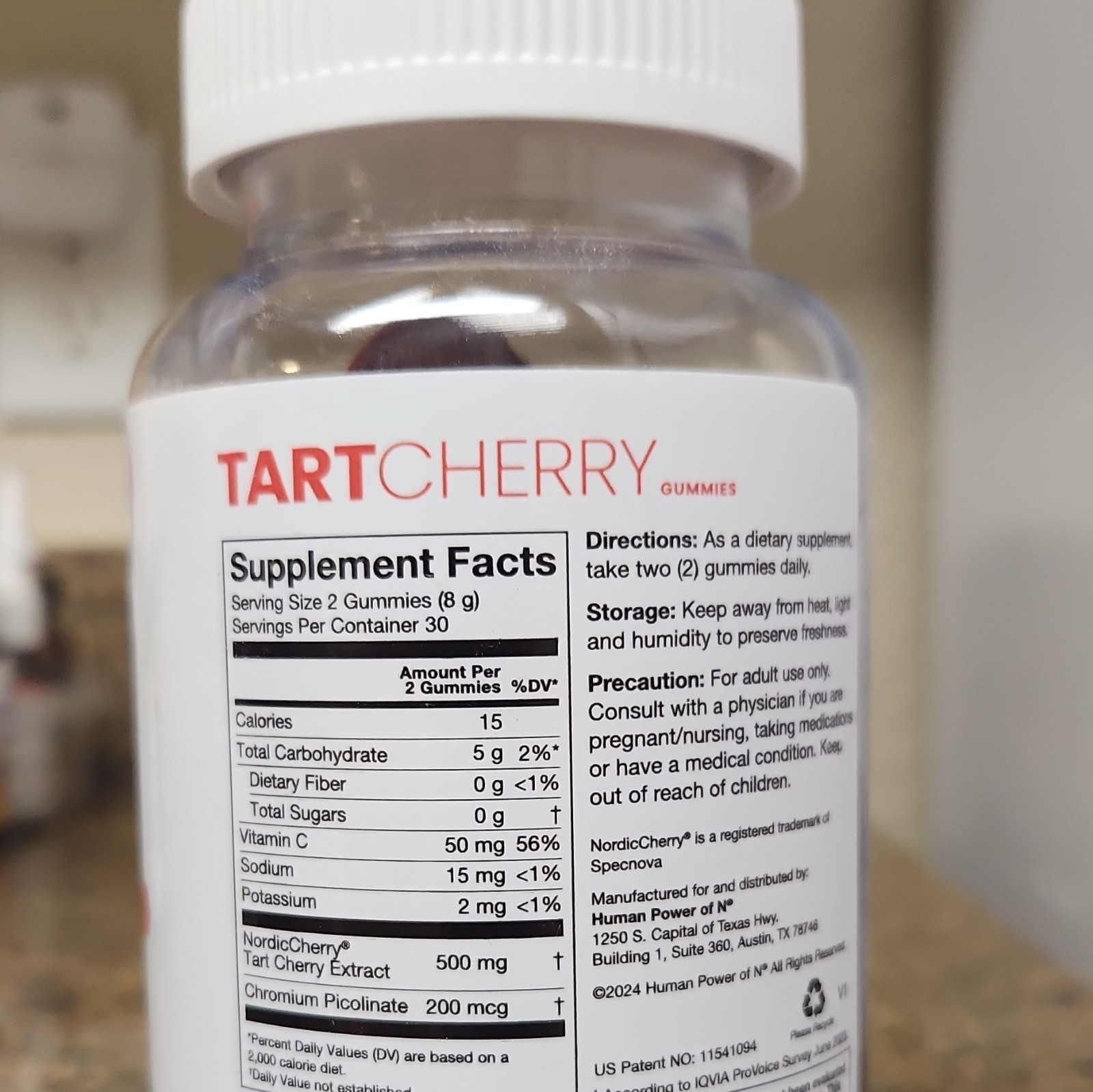 humanN Tart Cherry Gummies Metabolic Support 60 Ct Exp 09/2026