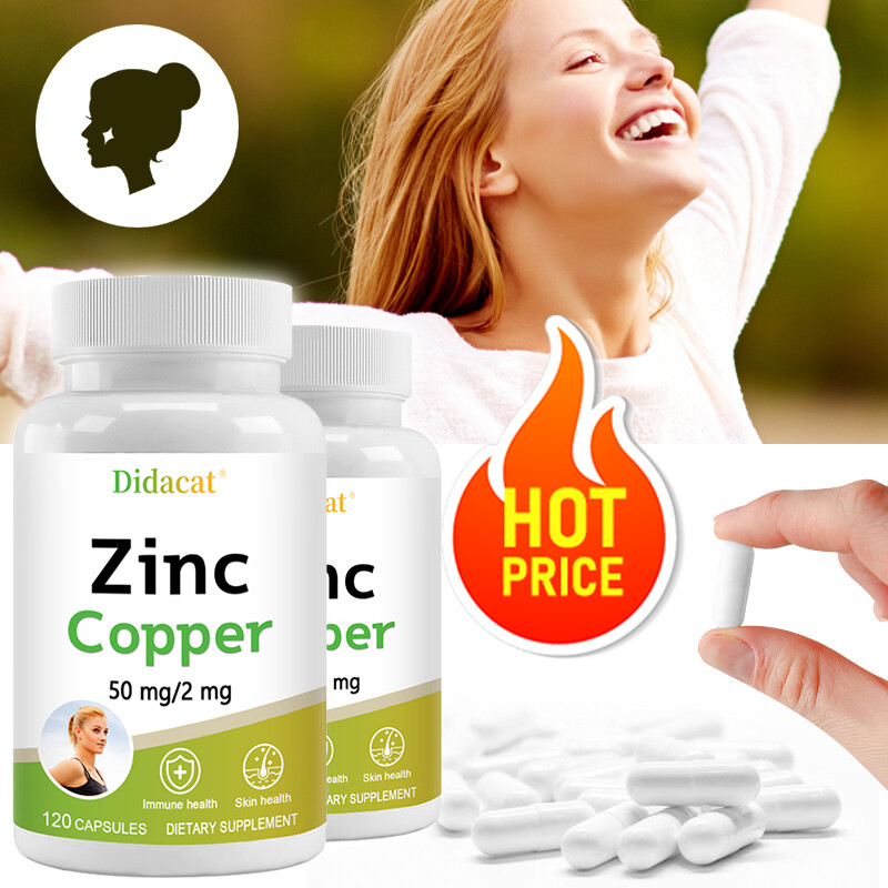 Zinc Copper 50mg/2mg Supports Immunity and Skin Health
