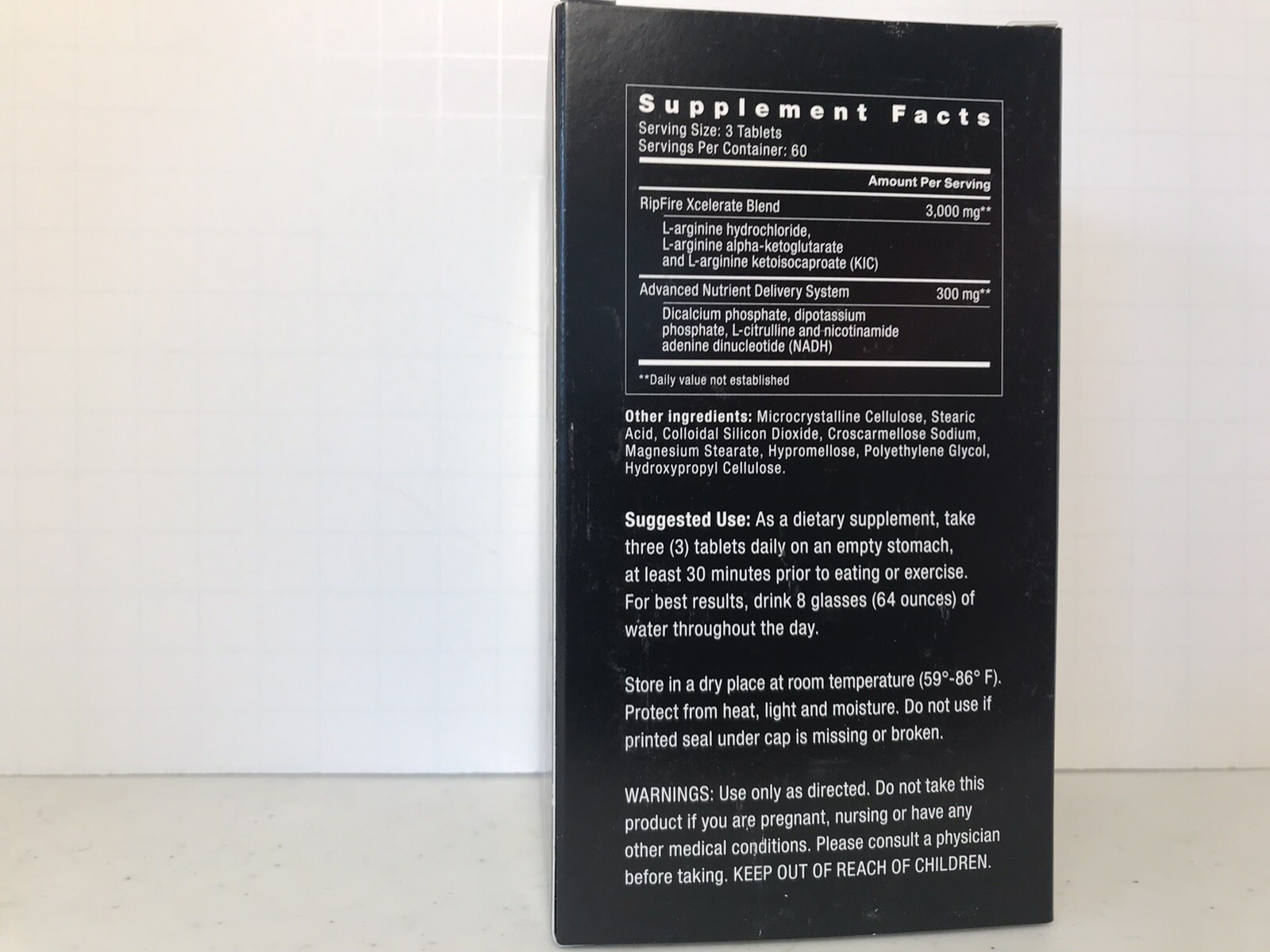 Rip Fire Performance Supplements Pre-workout 180 Tablets Xcelerate