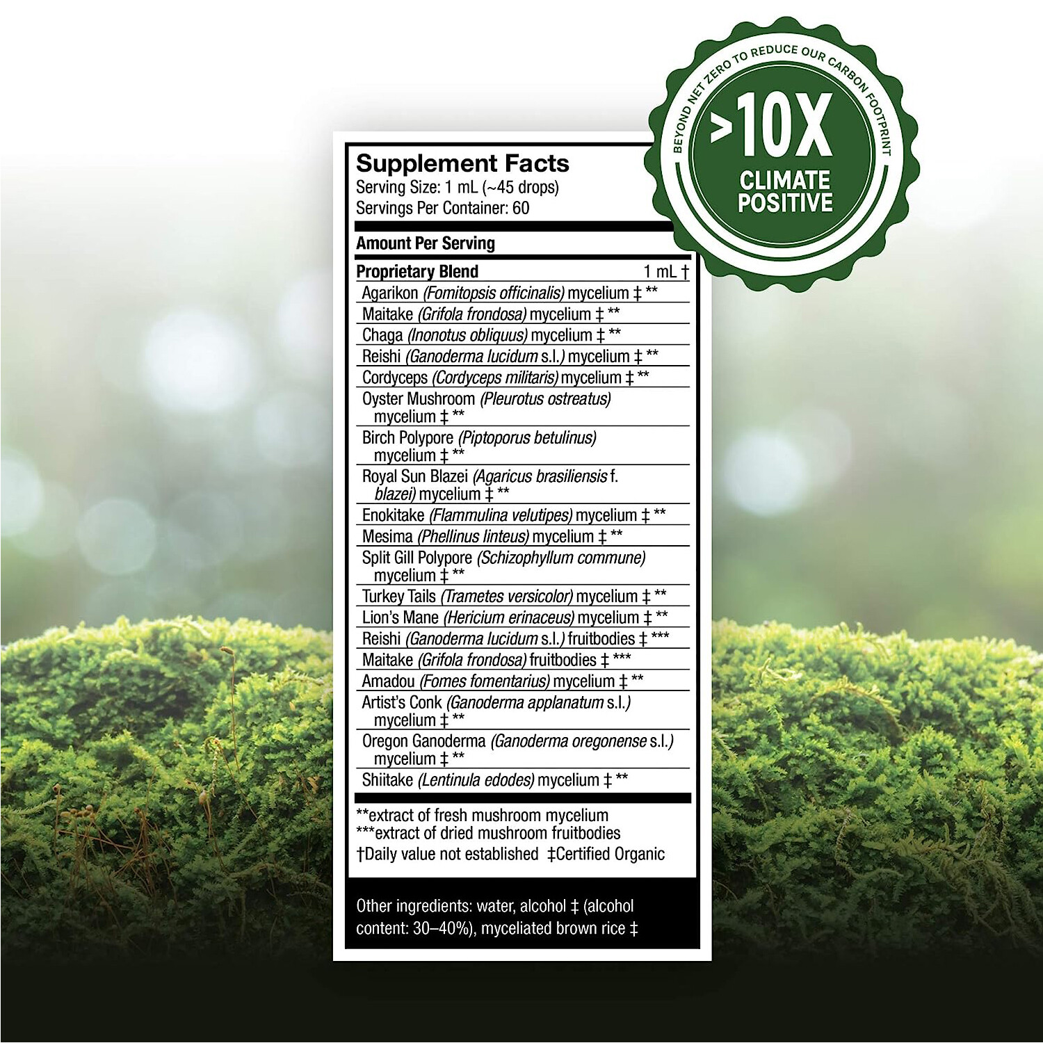 Host Defense,MyCommunity Extract,Adv Immune Supp.,w/Lions Mane+Reishi,2Oz