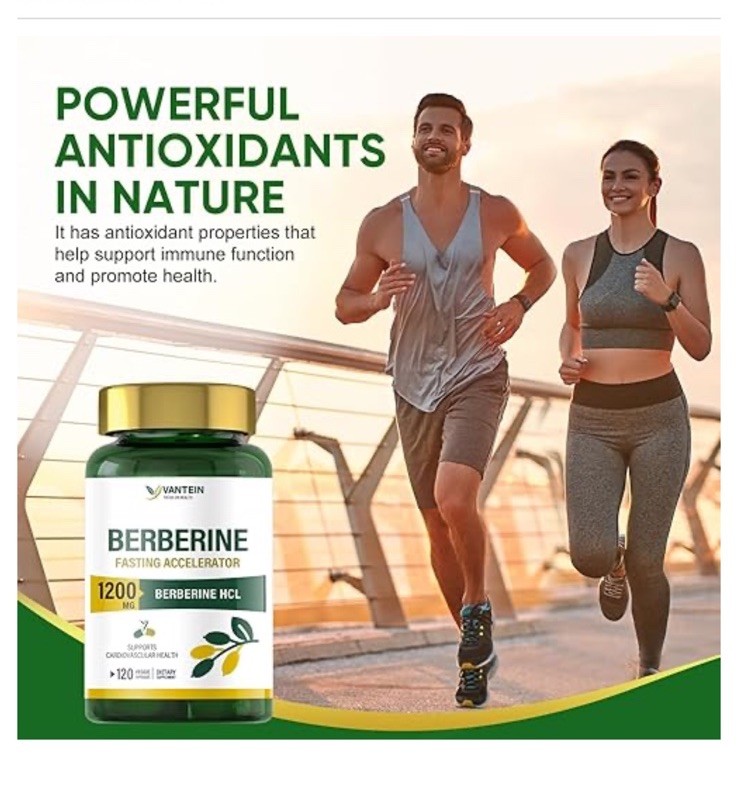 Berberine Supplement 1200mg, 120 Capsules Ultra Purity Berberine Exp 05/2027