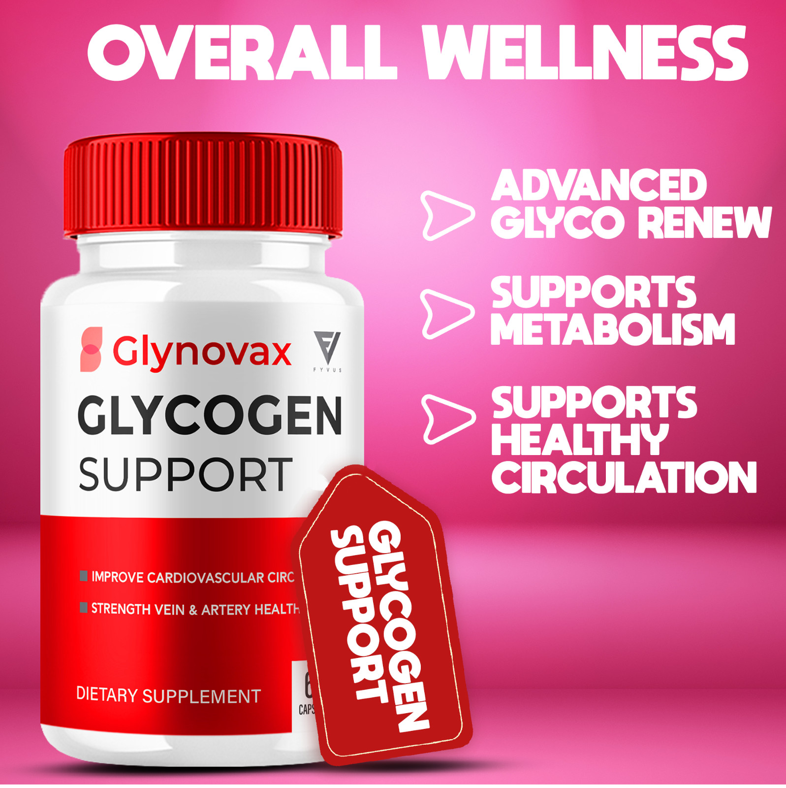 (5 Pack) Glynovax Blood Sugar Support Reviews, Glyno Vax Pills (300 Capsules)