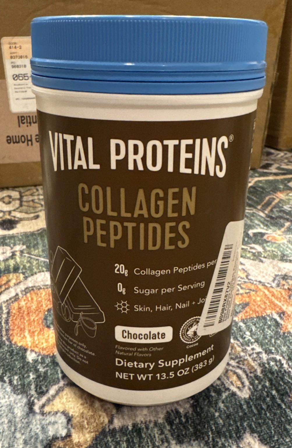 Sealed Vital Proteins Collagen (13.5 oz) Chocolate Peptides Powder Exp 6-2027
