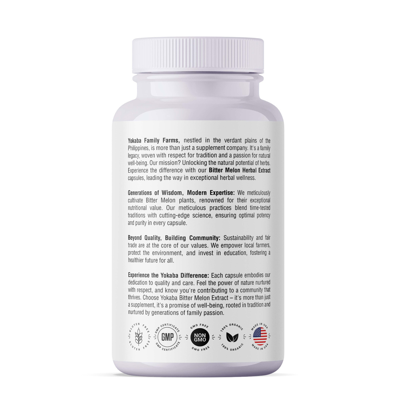 500 Capsules BITTER MELON 5000mg Herbal Extract by YOKABA | Momordica Charantia