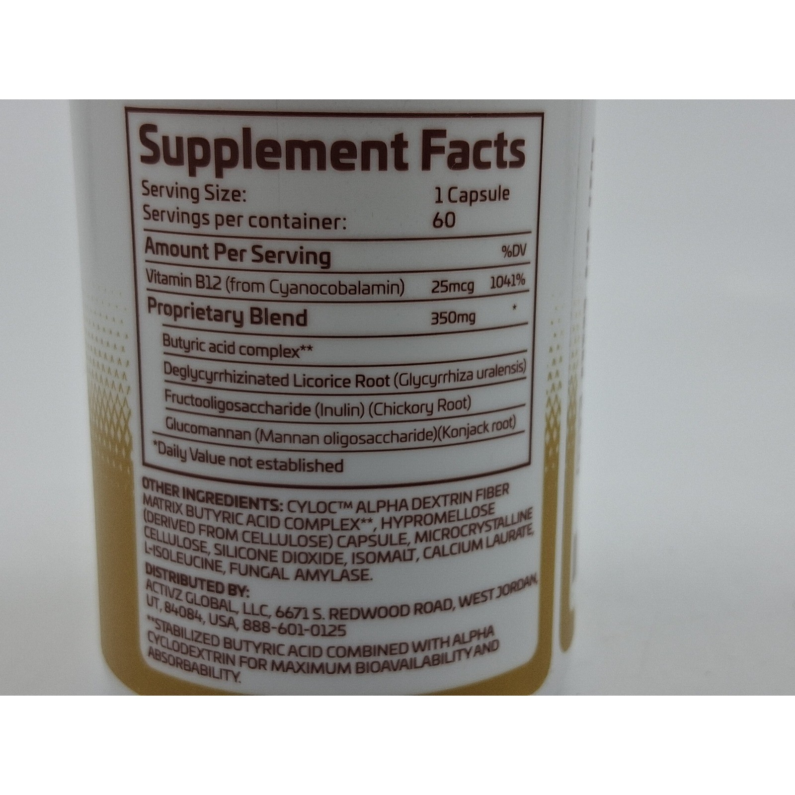 ActivZ Linq- Strengthens the Gut-Brain Connection 60 capsules SEALED EXP 10/2026