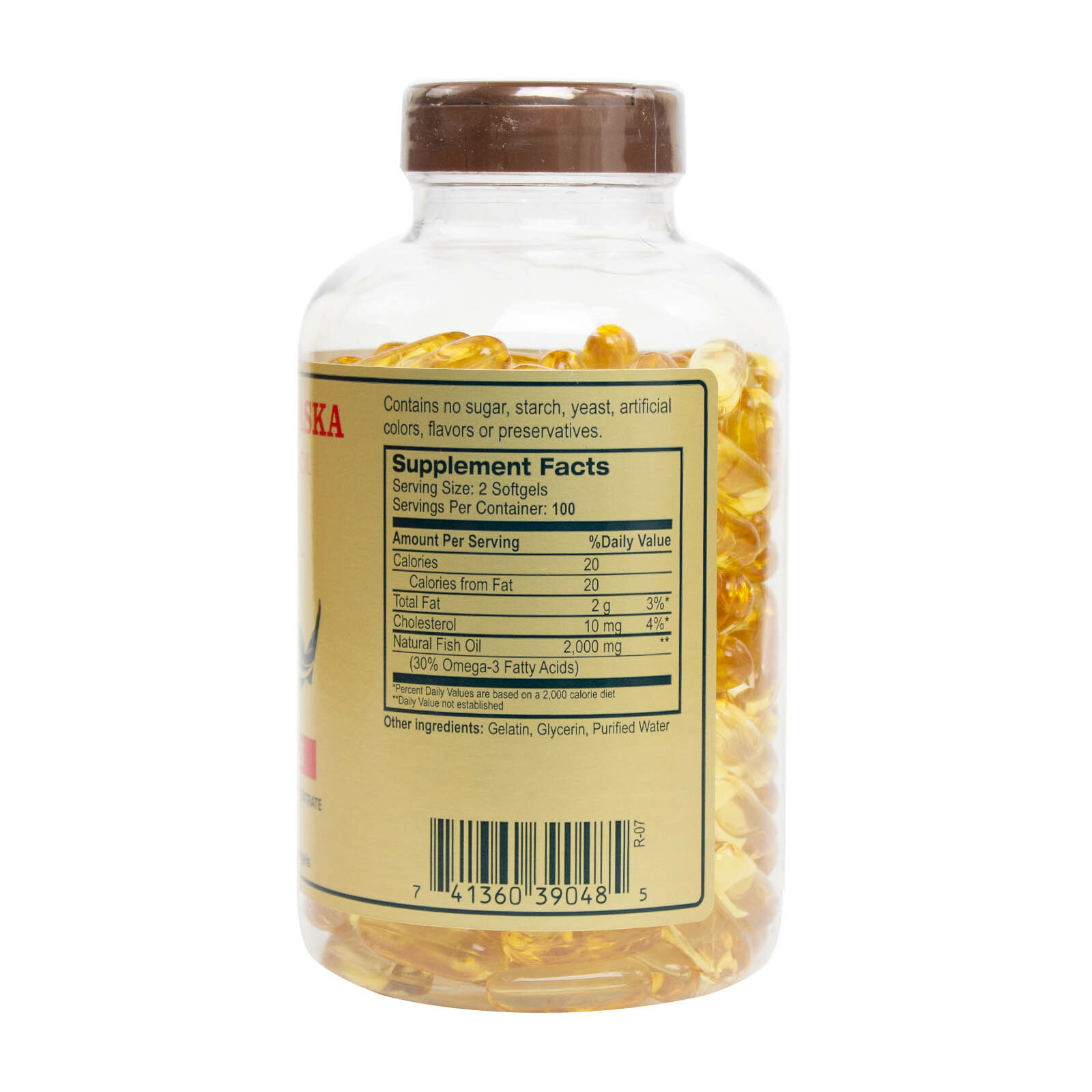 Alaska Deep Sea Fish Oil Omega 3 DHA/EPA 1000 mg 200 Softgels FRESH SHIPPING
