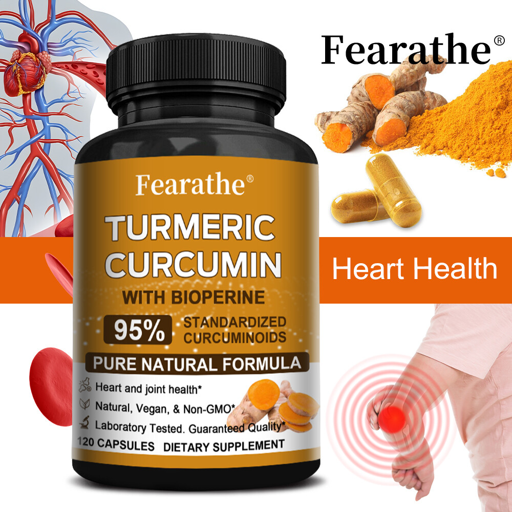 Turmeric Curcumin 1200mg with Bioperine High Absorption Triple Strength Capsules