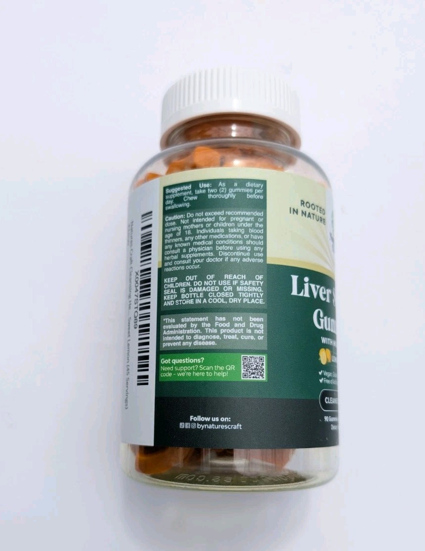 Nature’s Craft Liver Support Cleanse & Detox w/ Milk Thistle 60 Gummies 05/2026