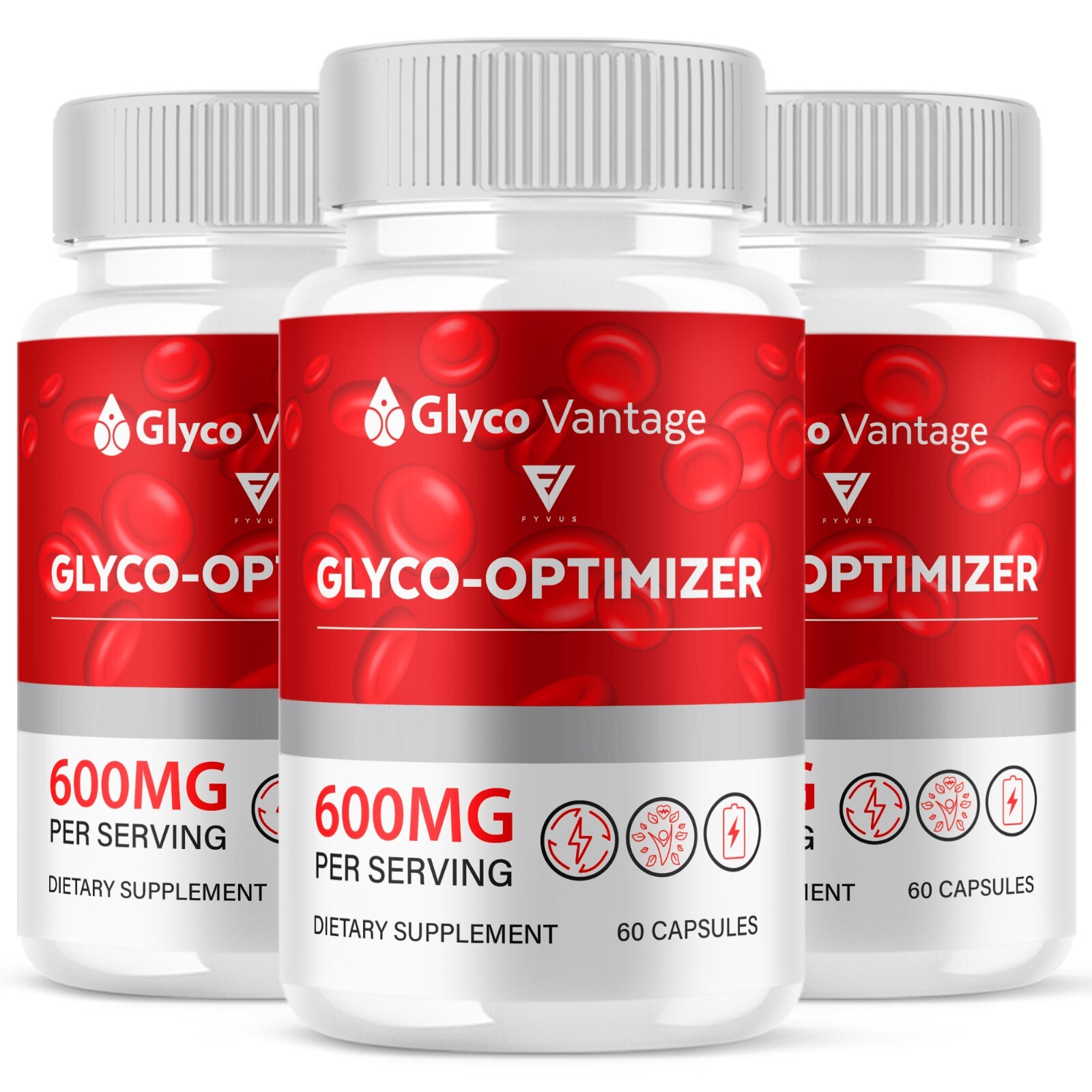 (3 Pack) Glyco Vantage Capsules, Glyco Vantage Glycogen Support (180 Capusles)