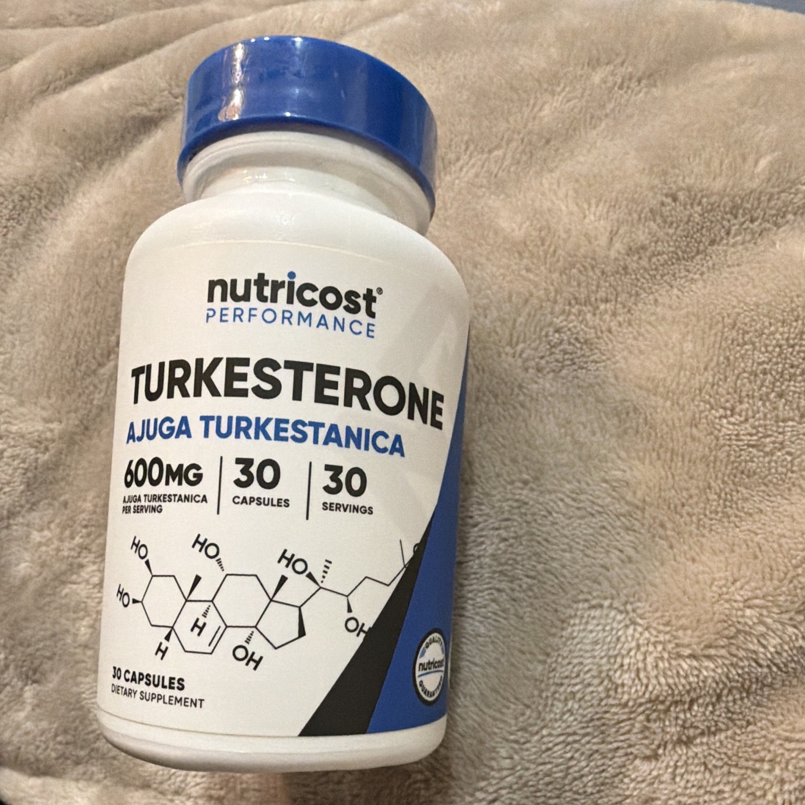 Nutricost Turkesterone Ajuga Turkestanica 600mg 30 Caps Vegan Exp 06/2027